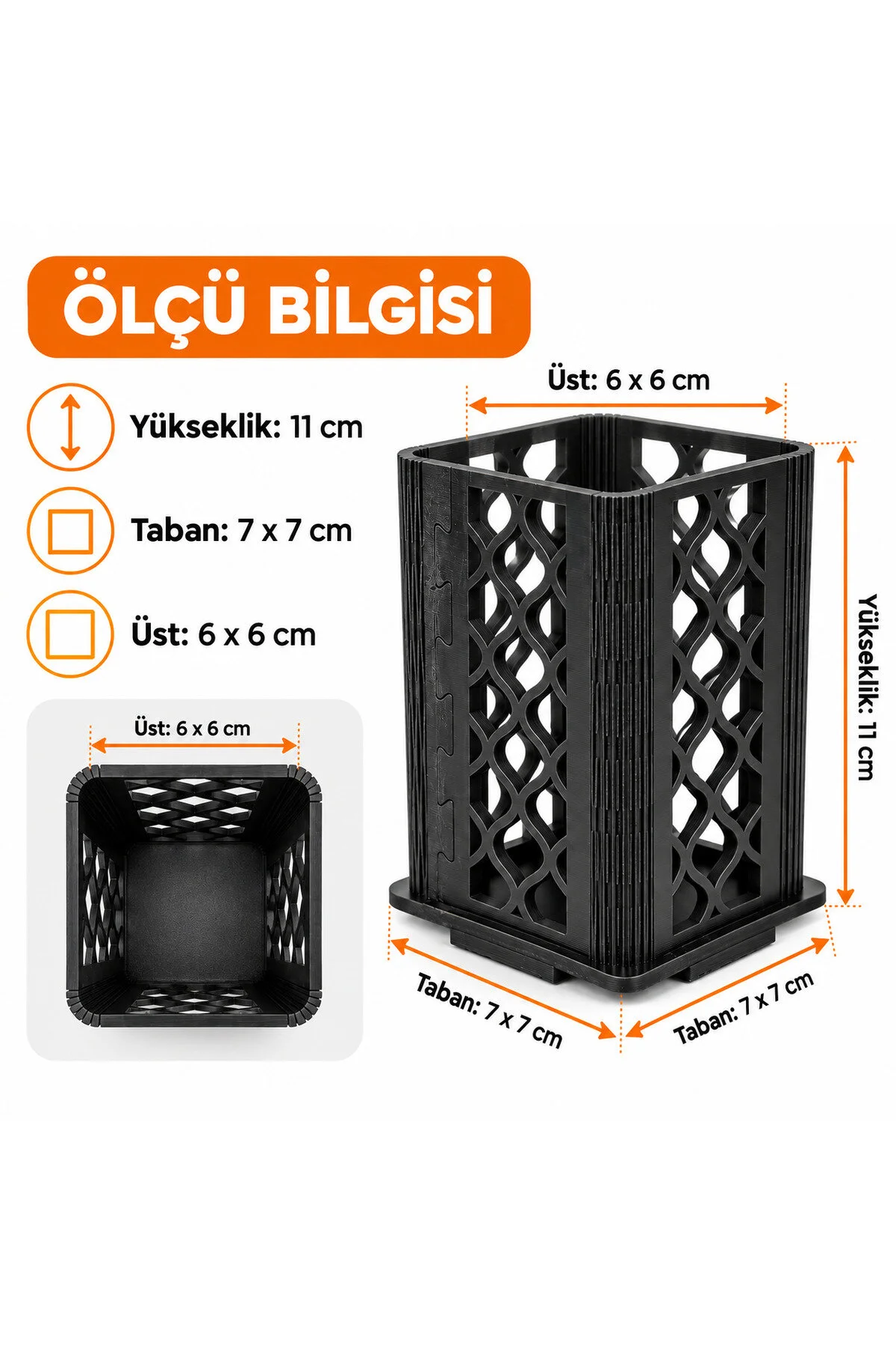 MD-KK-002 - Esnek Oval Köşeli Siyah Masaüstü Kalemlik – Kalem ve Marker Organizeri - dekorasyonda kullanım görünümü