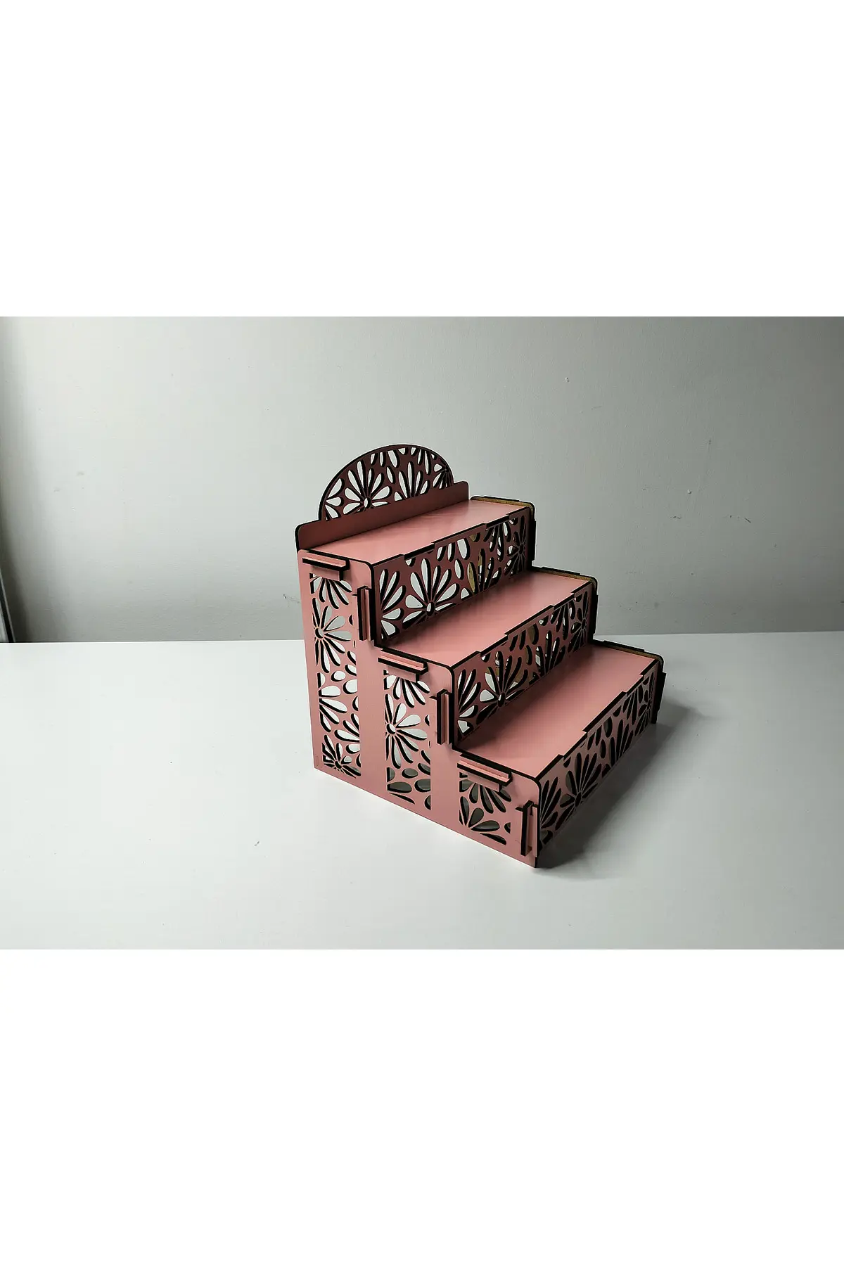 SK-OS-001 - 3 Kademeli Pembe Sergileme Standı – Masaüstü Düzenleyici - alternatif ürün görünümü