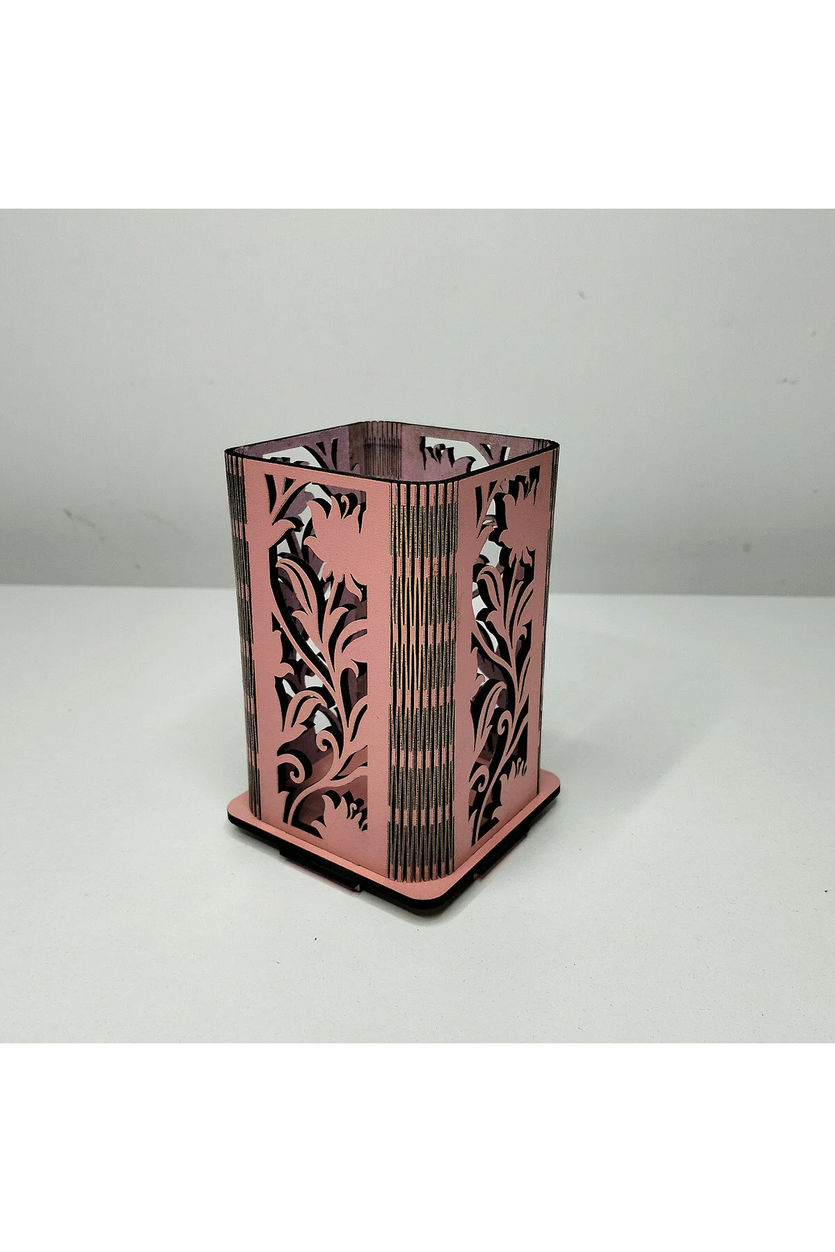 MD-KK-003 - Esnek Oval Köşeli Pembe Masaüstü Kalemlik – Çiçek Desenli Kalem ve Marker Düzenleyici - paket içeriği ve bağlantı bilgisi